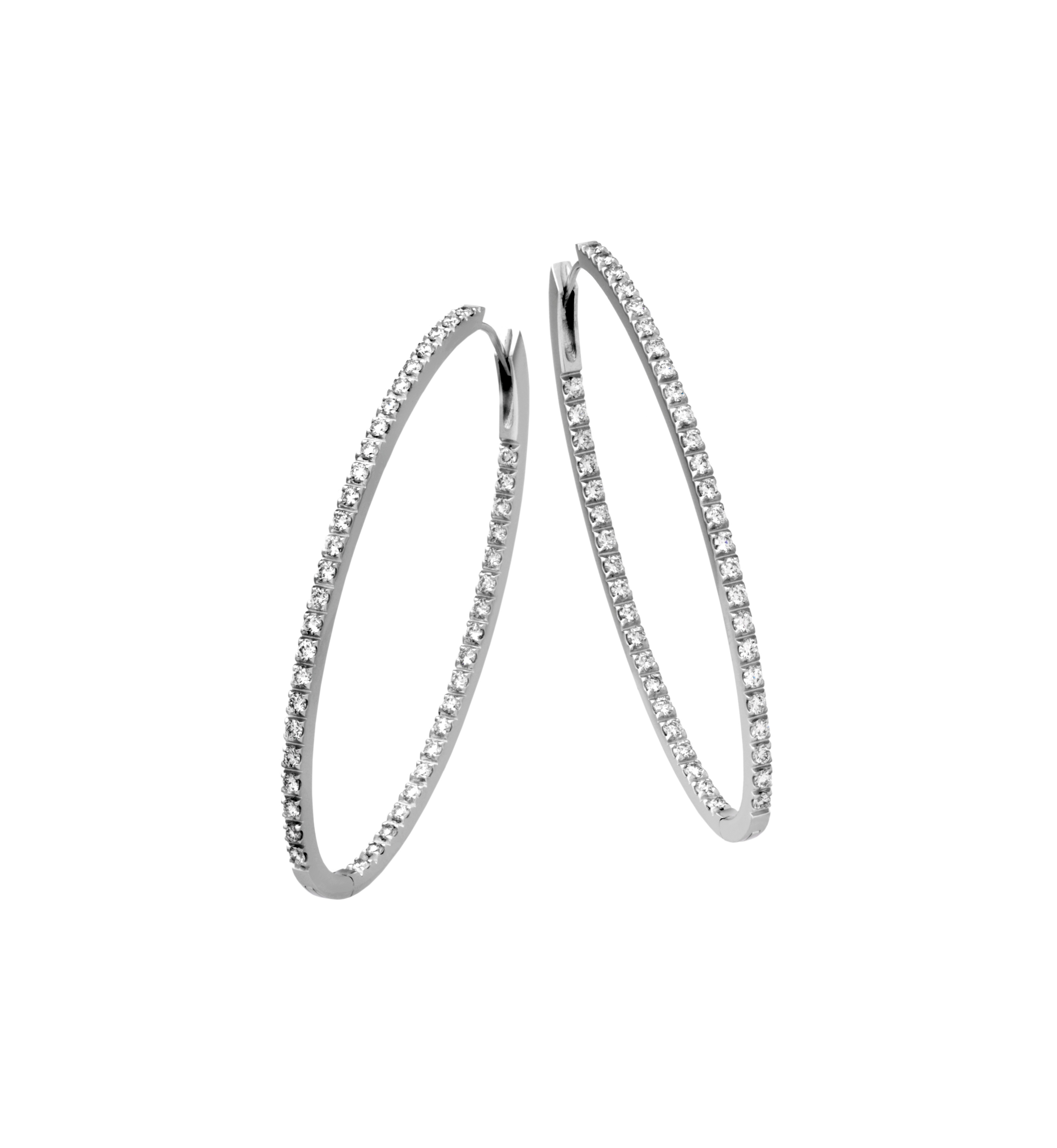  Z1592 Extreme Oval Classic Earrings 