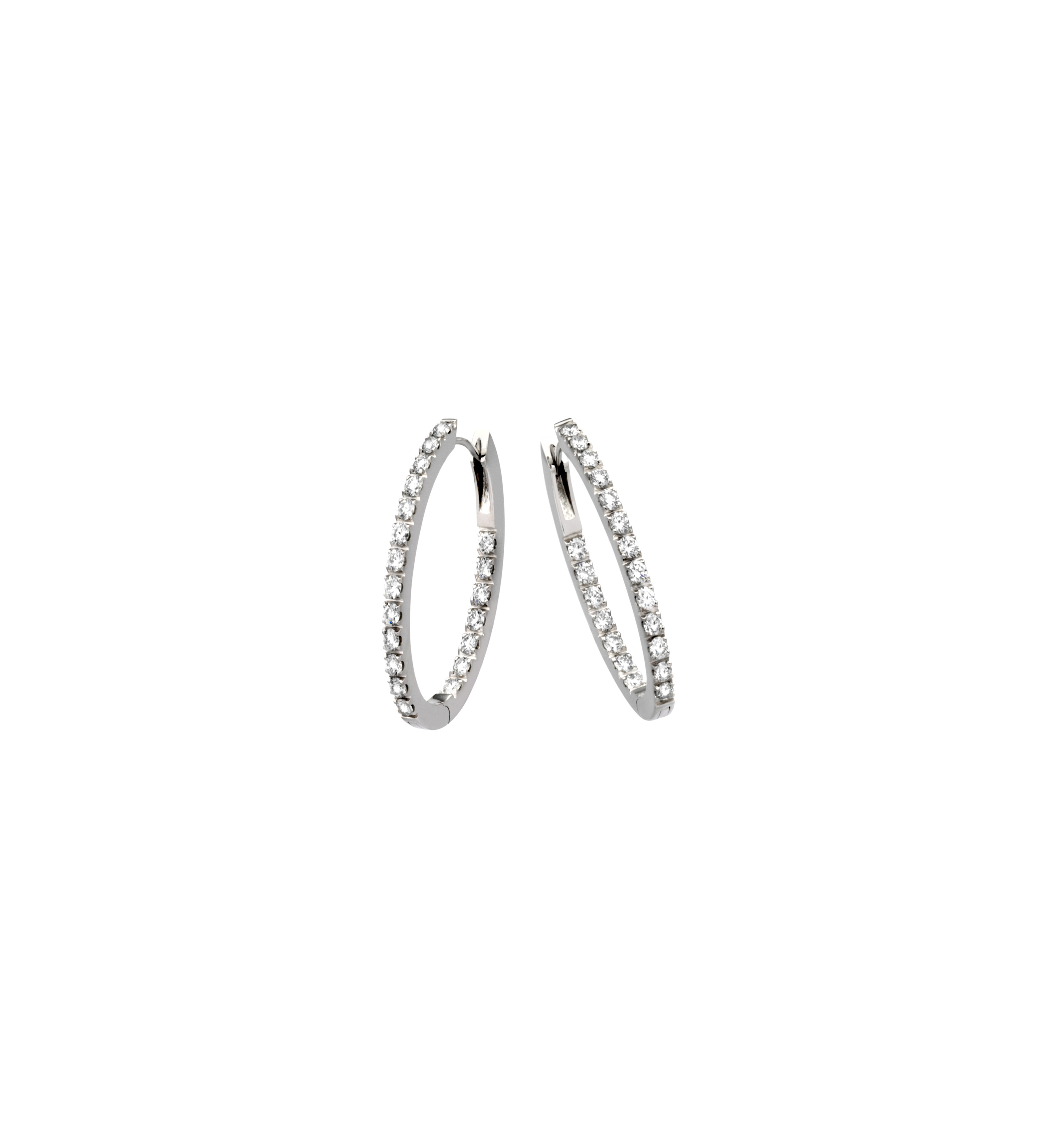  Z1594 Extreme Oval Classic Earrings 