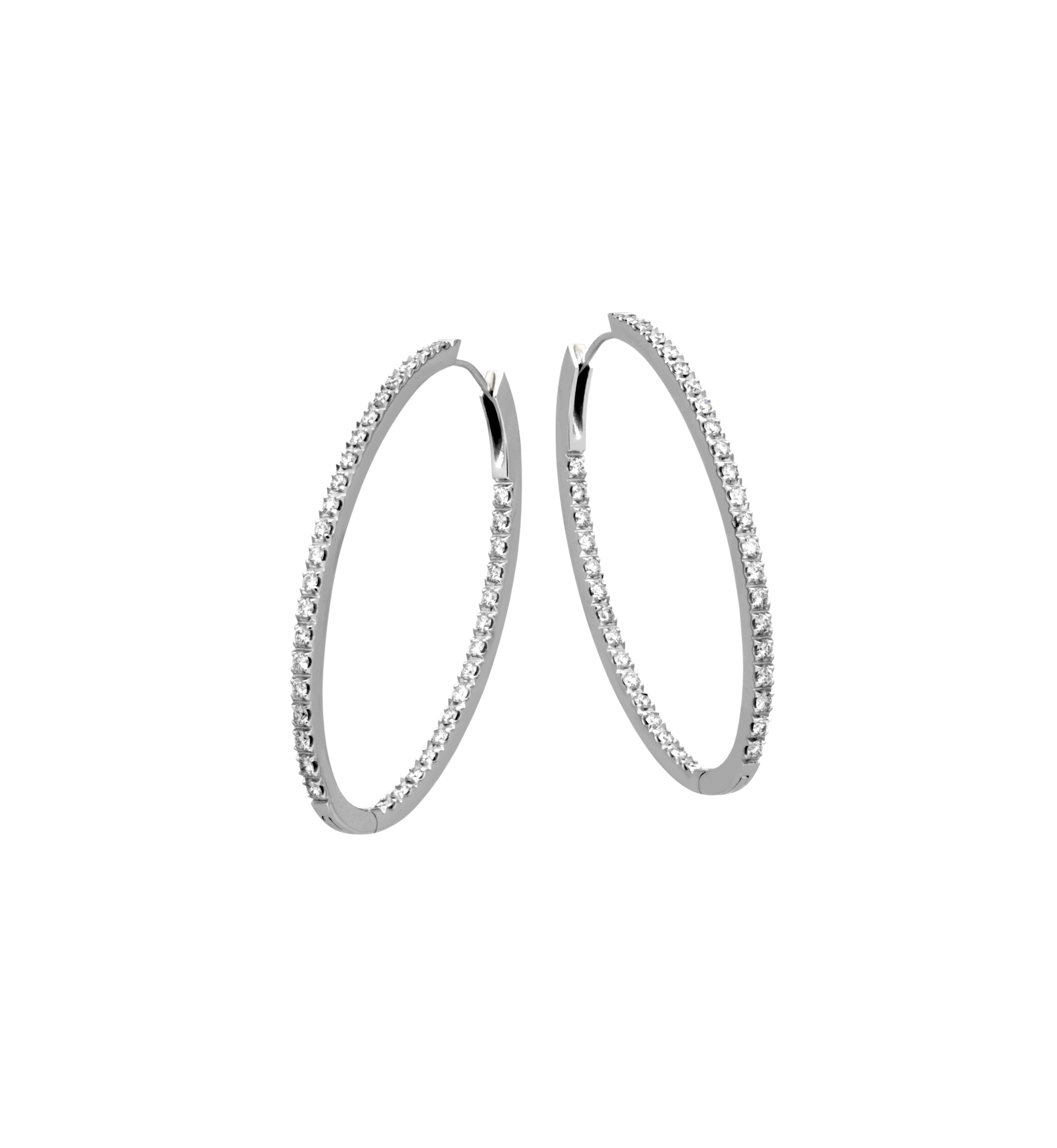  Z1595 Extreme Oval Classic Earrings 