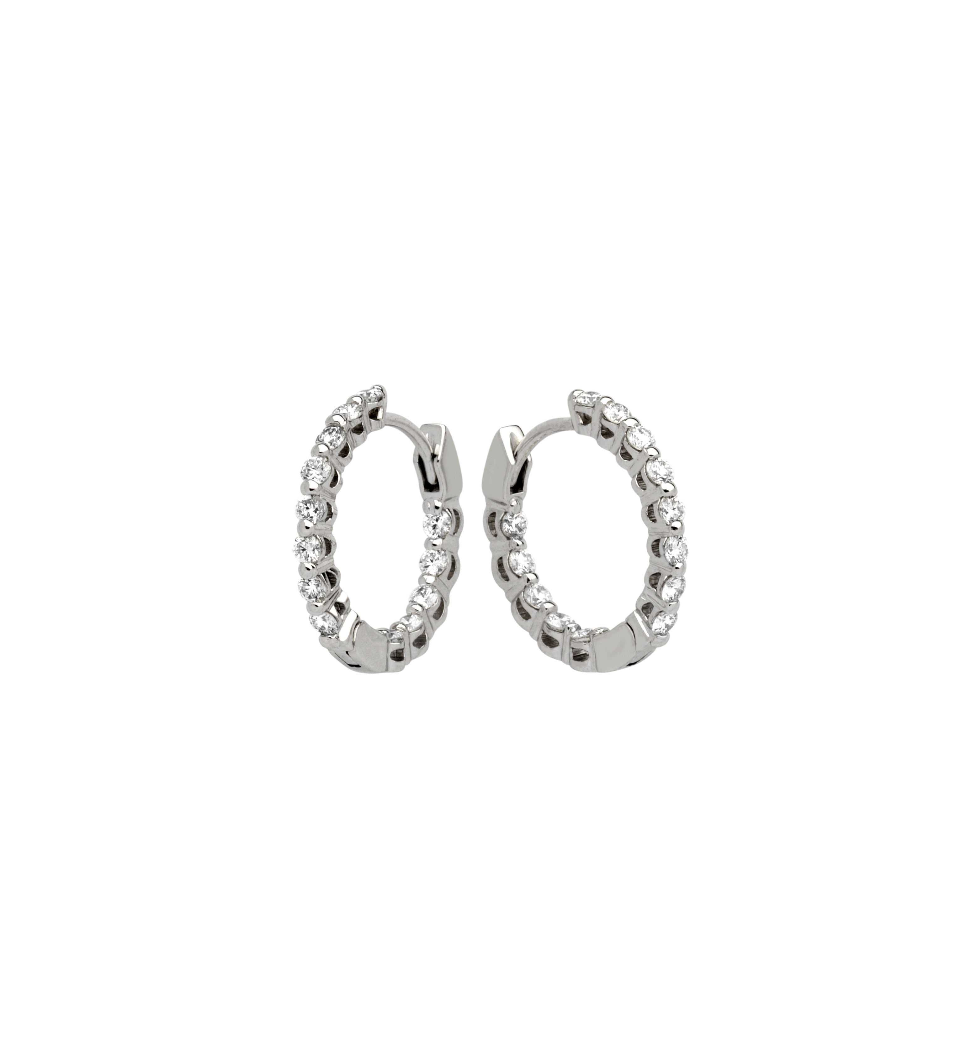  Z1612 Single Prong Round Earrings 