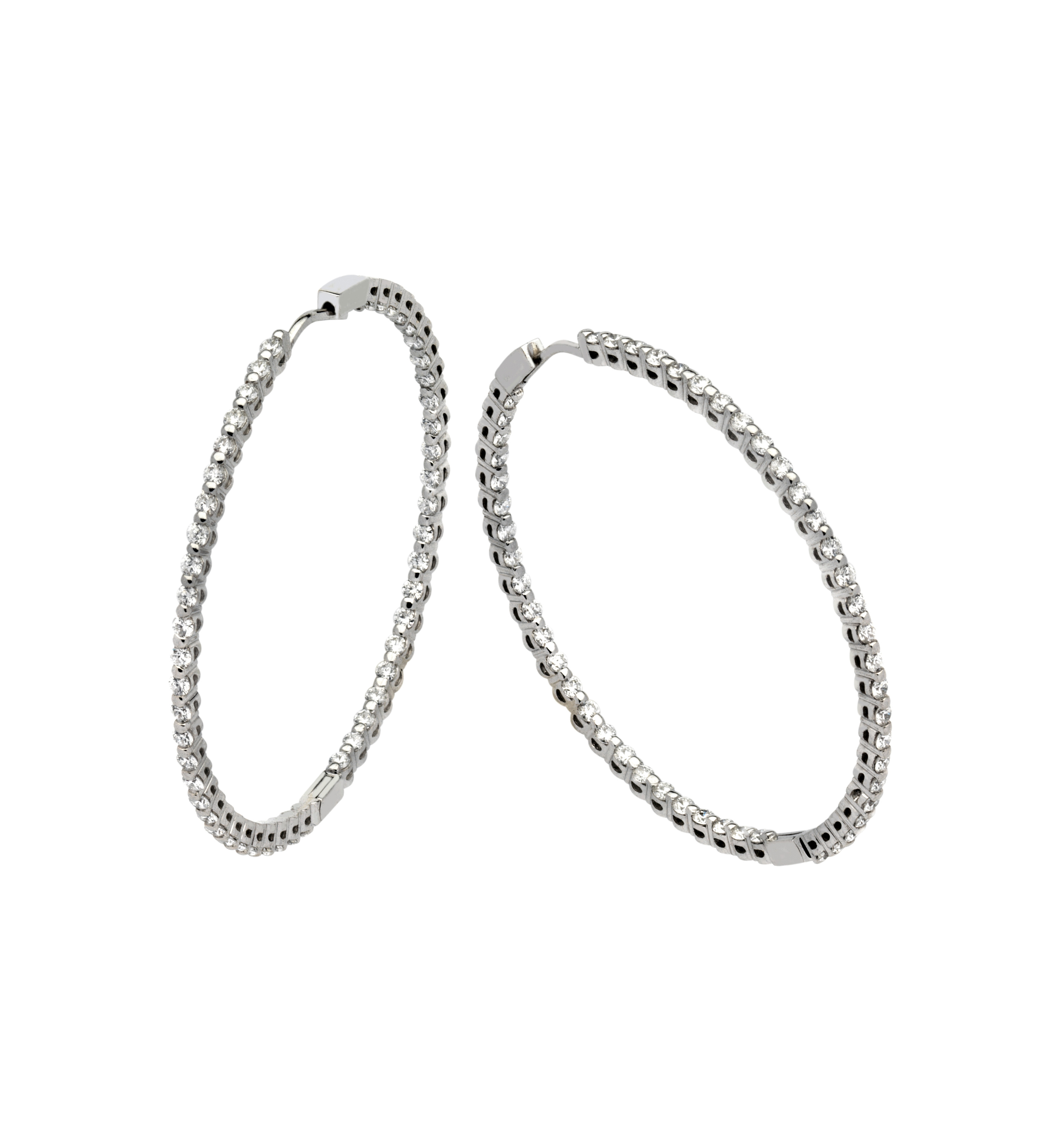  Z1617 Single Prong Round Earrings 