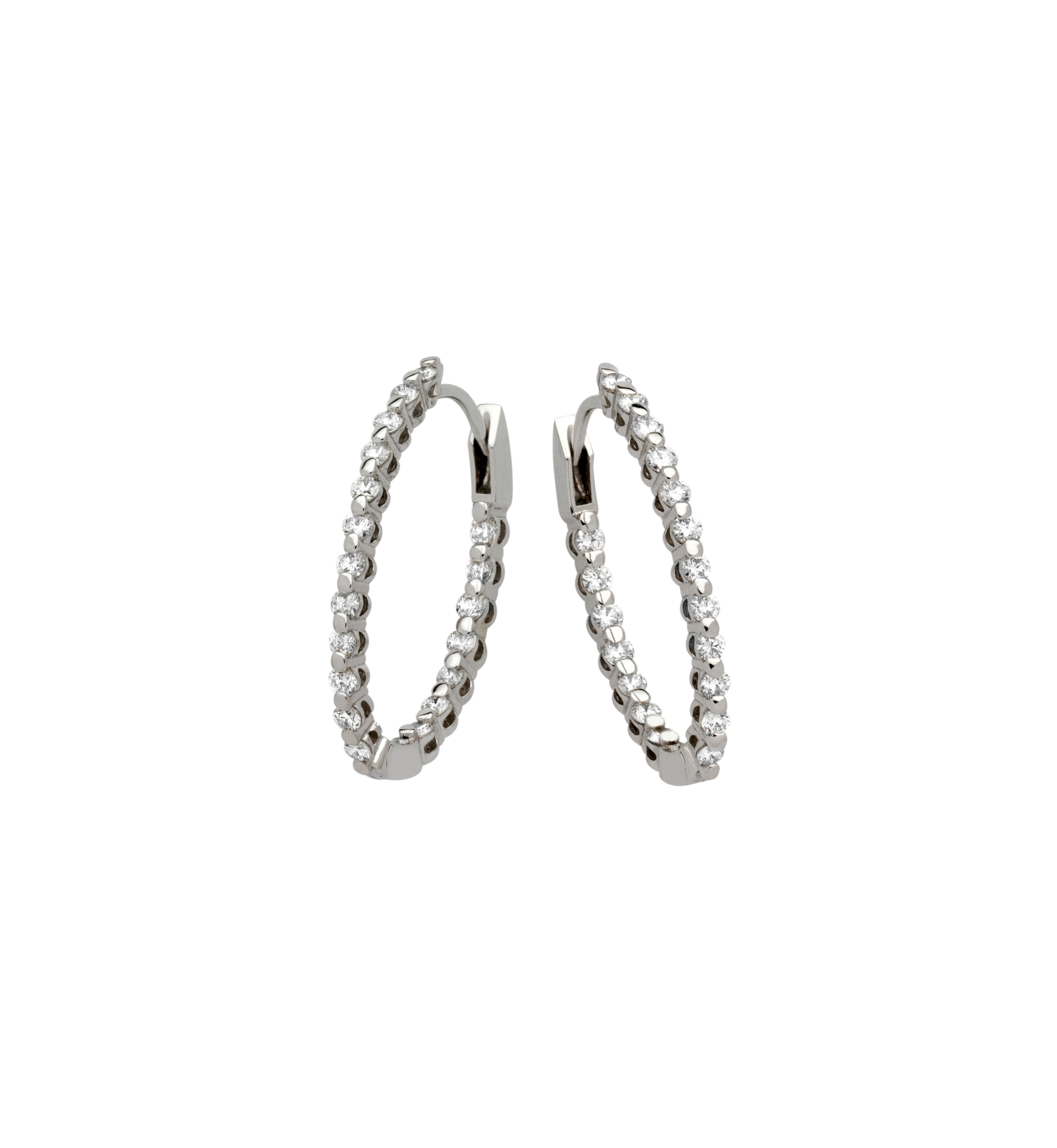  Z1620 Single Prong Oval Classic Earrings 