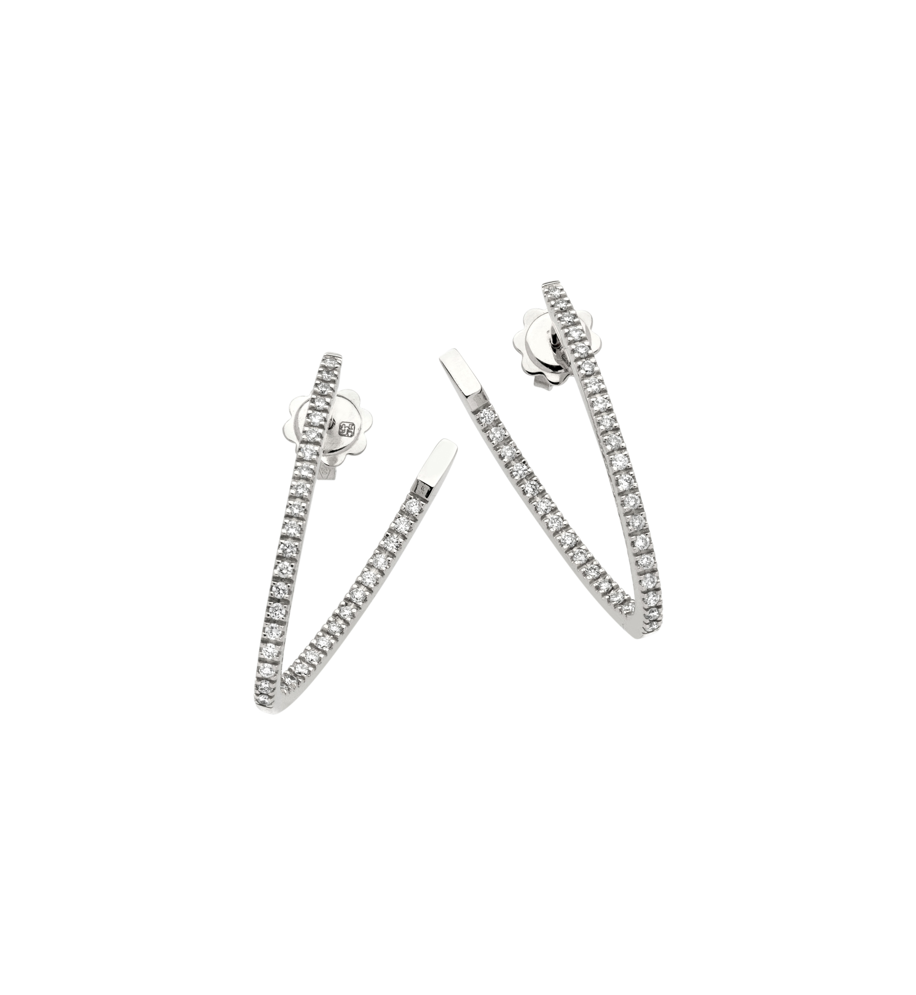  Z1666 Wave Oval Earrings 