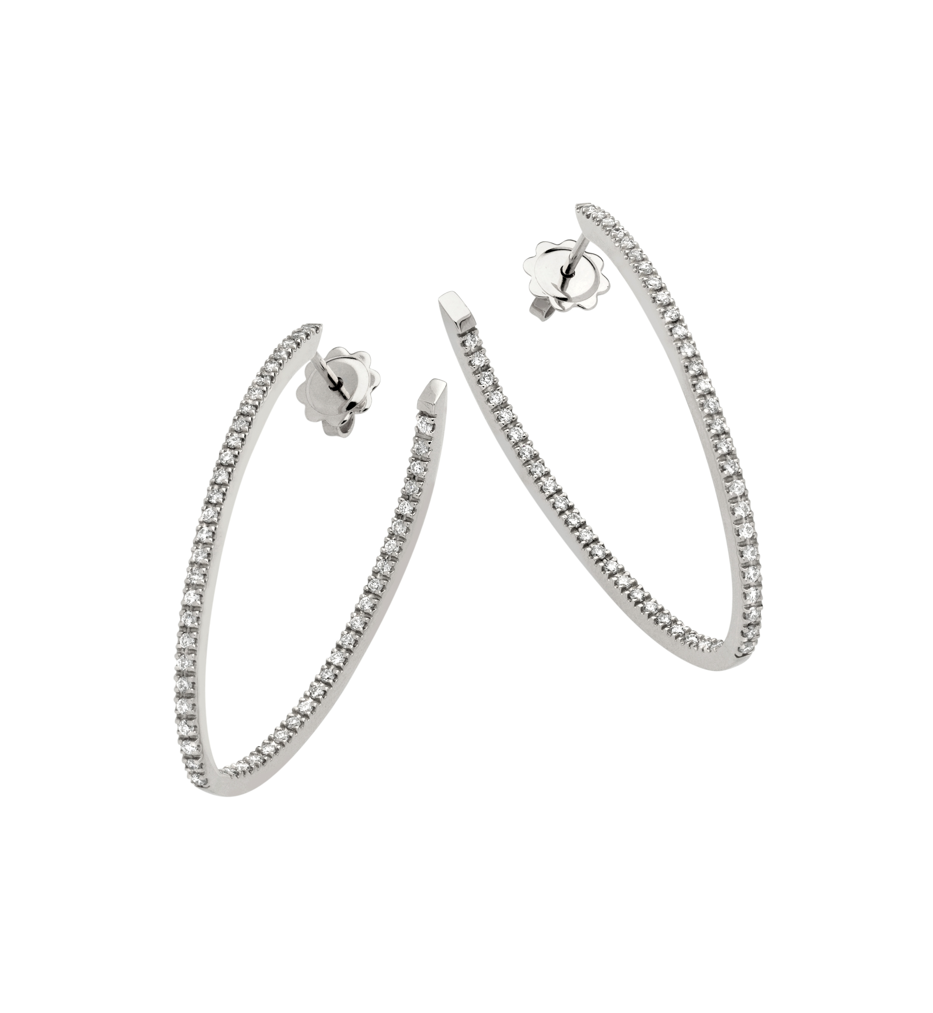  Z1667 Wave Oval Earrings 