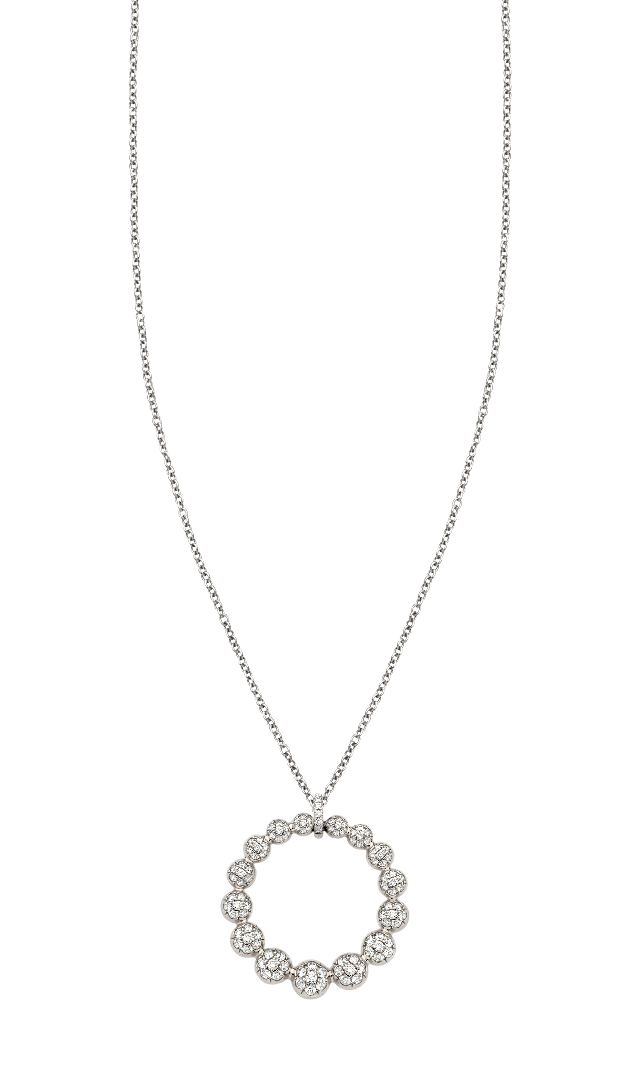  Z2752 Bubbles Round Necklace 