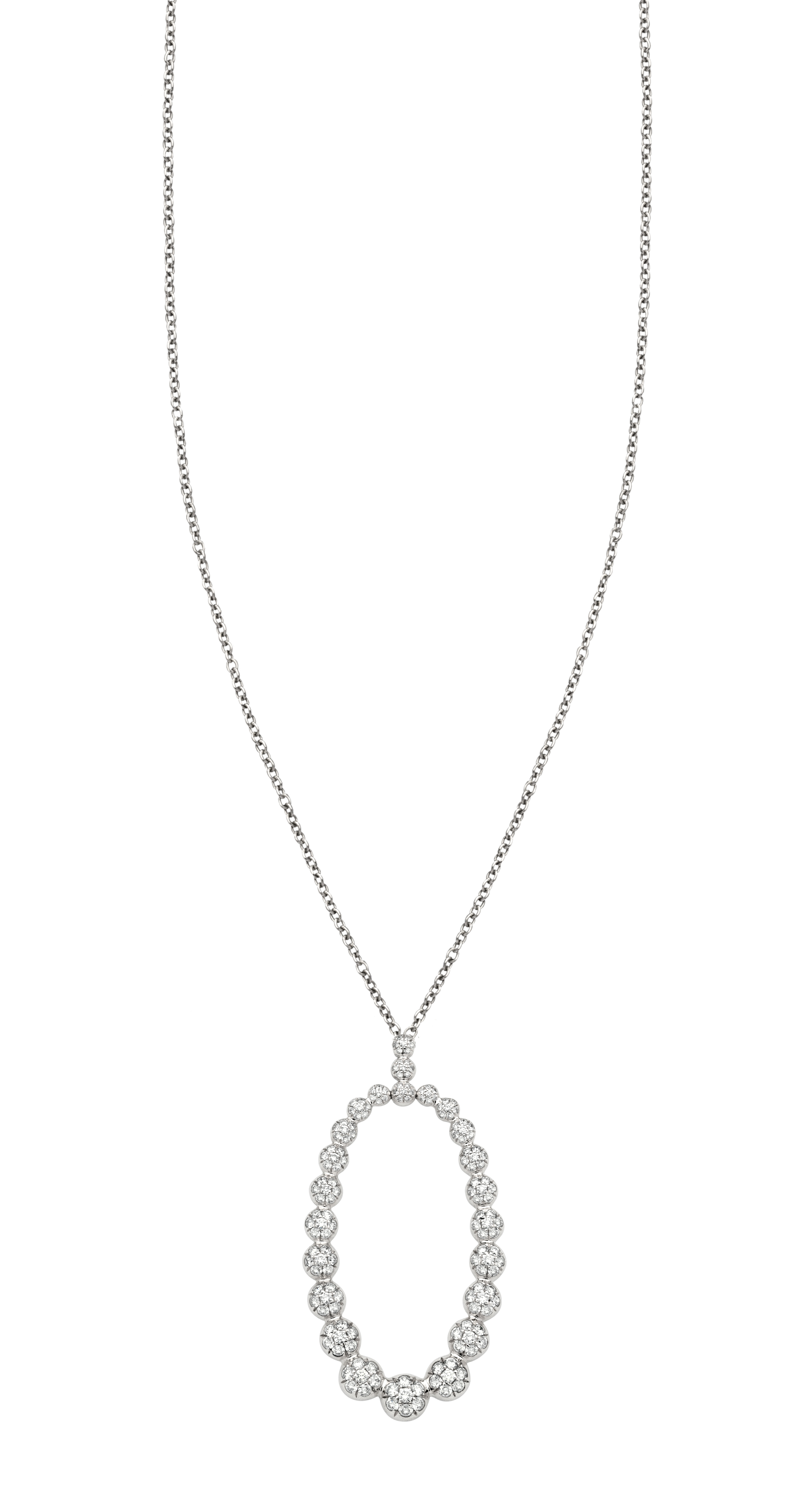  Z2753 Bubbles Oval Necklace 